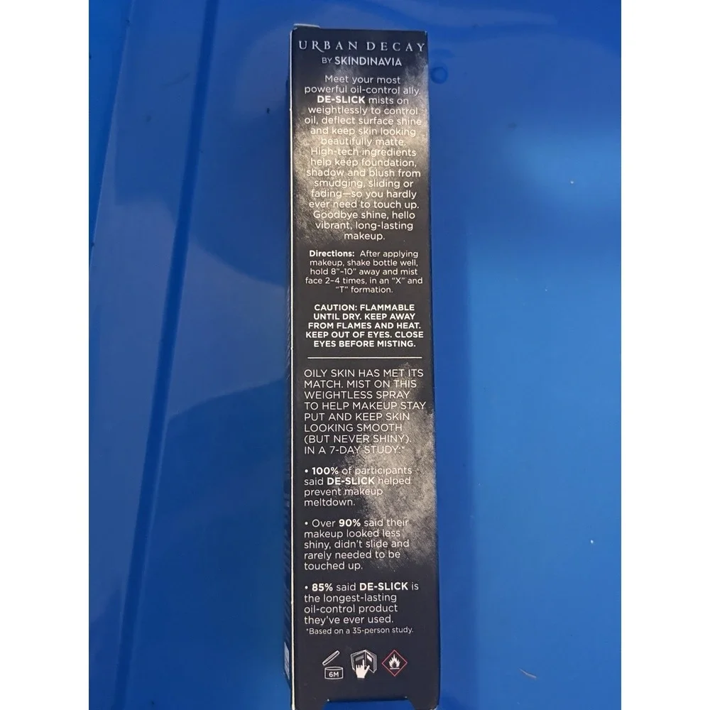 Urban Decay de slick Oil Control Makeup Setting Spray 1.0 fl oz 30ml Brand New!!